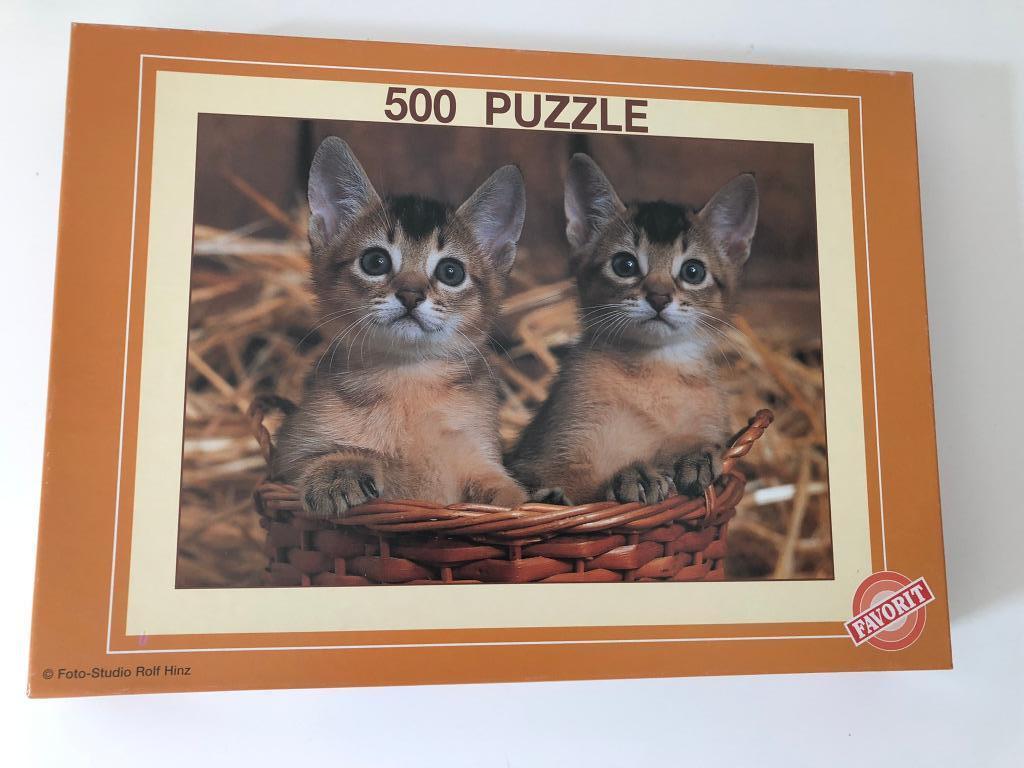 500 Puzzle Favorit Animals - Katjes - 49x36cm, Ophalen of Verzenden, Meer dan 50 stukjes, Zo goed als nieuw, 6 jaar of ouder