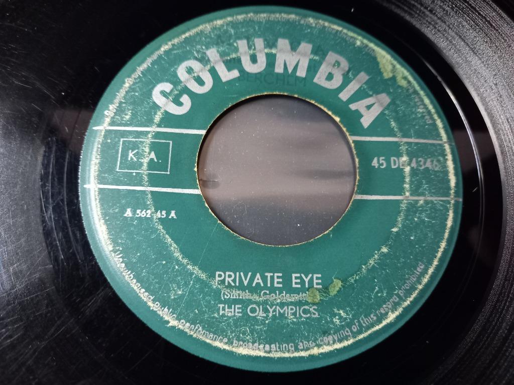 The Olympics – Private Eye / Hully Gully (Baby) ' 7, Ophalen of Verzenden, Gebruikt, Overige formaten, Rock-'n-Roll