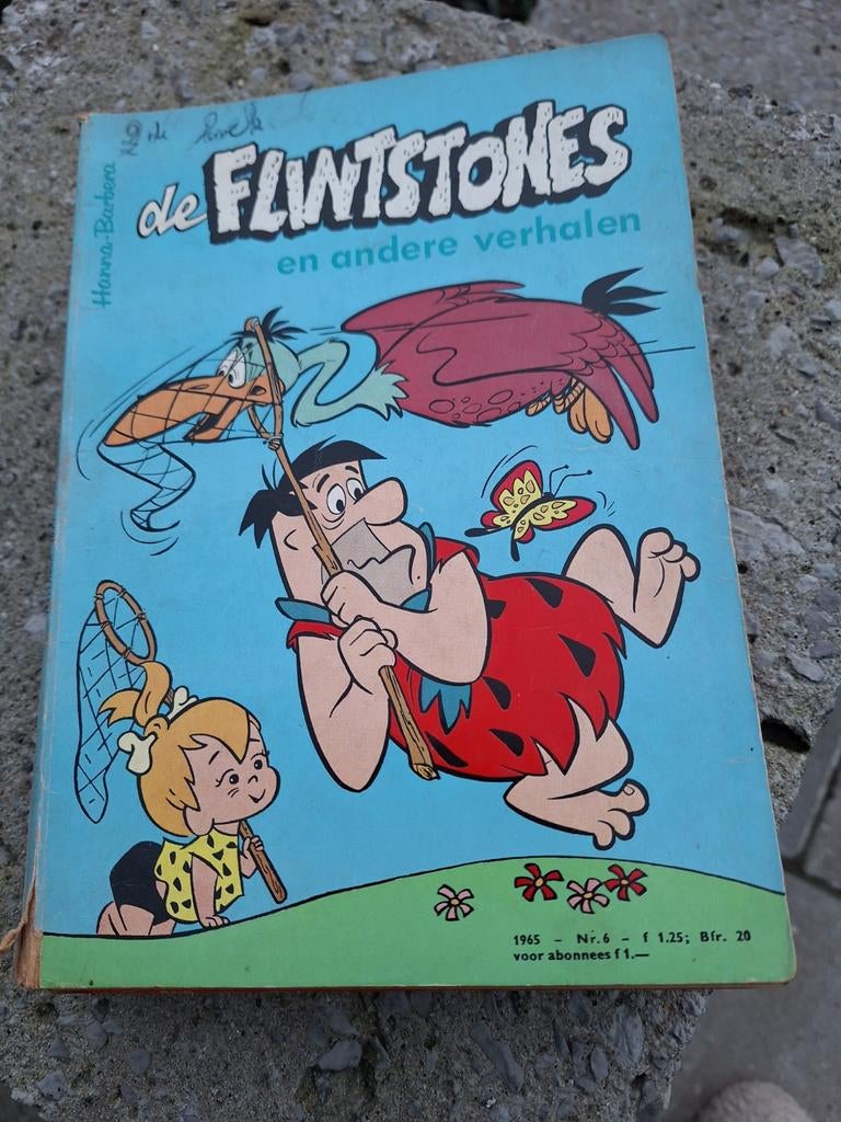 De Flintstones  6 boekjes van 1965, Gelezen, Ophalen of Verzenden, Hanna-Barbera, Meerdere comics
