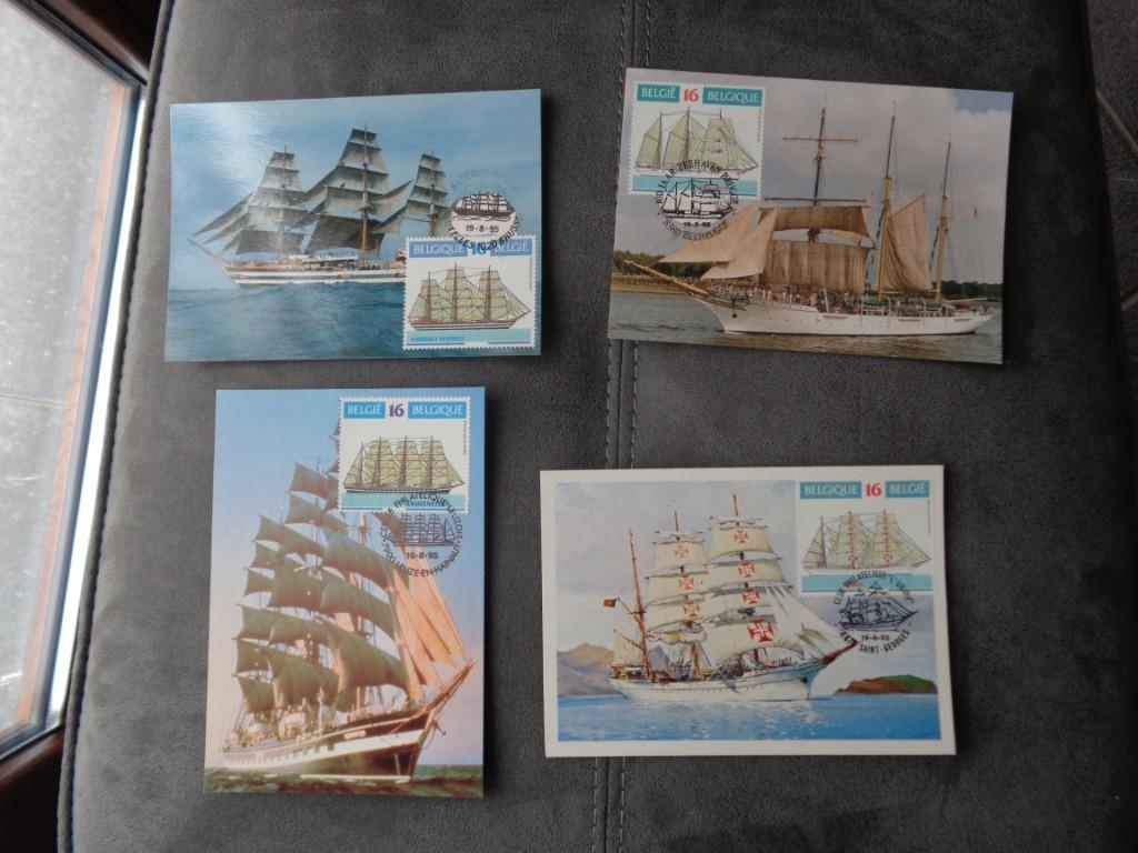 Maximaal 4 kaarten uit 1995 (postzegels 2608 t/m 2611), Ophalen