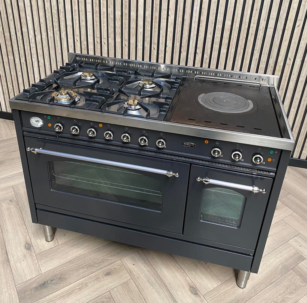 Magnifique Poêle Boretti 120 cm Gaz + Coup de Feu, Gaz, Enlèvement ou Envoi, Comme neuf, 90 à 95 cm