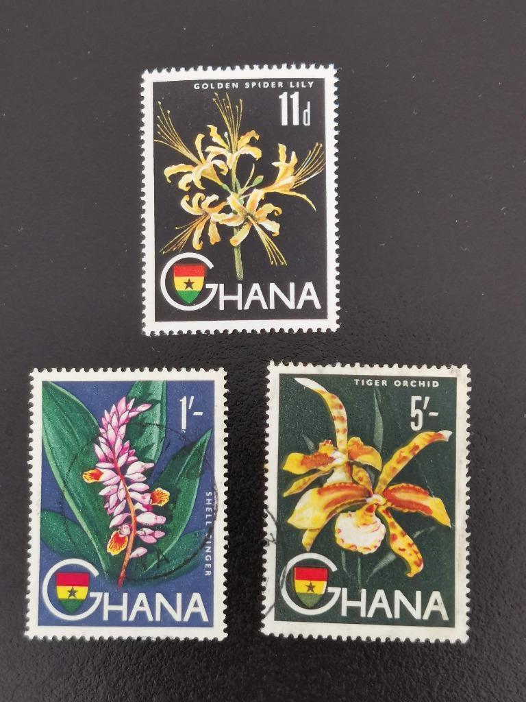 Ghana 1959 - inheemse bloemen, Ophalen of Verzenden, Gestempeld, Dier of Natuur