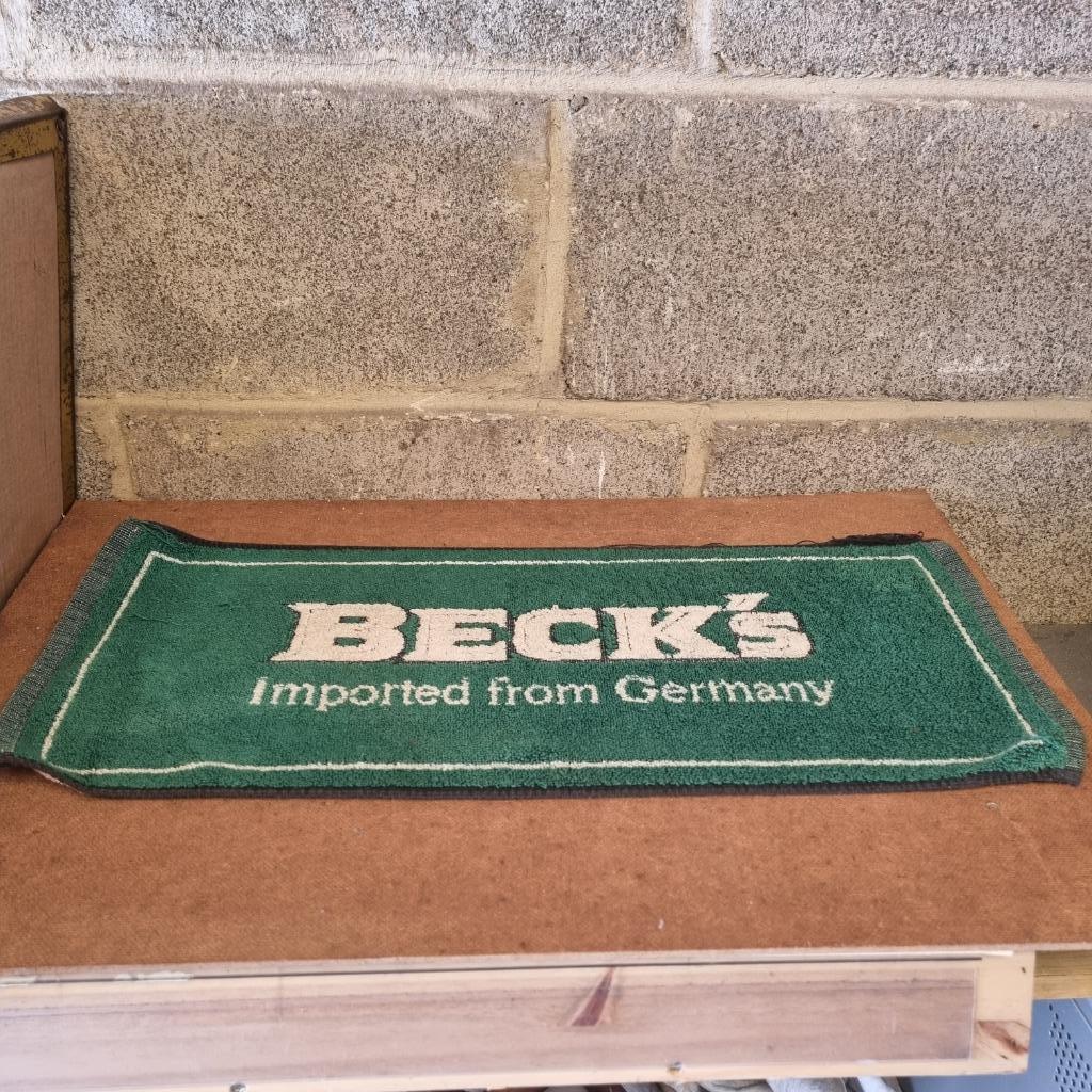 Tapis de bar Beck's, Collections, Enlèvement ou Envoi, Utilisé, Autres types, Autres marques