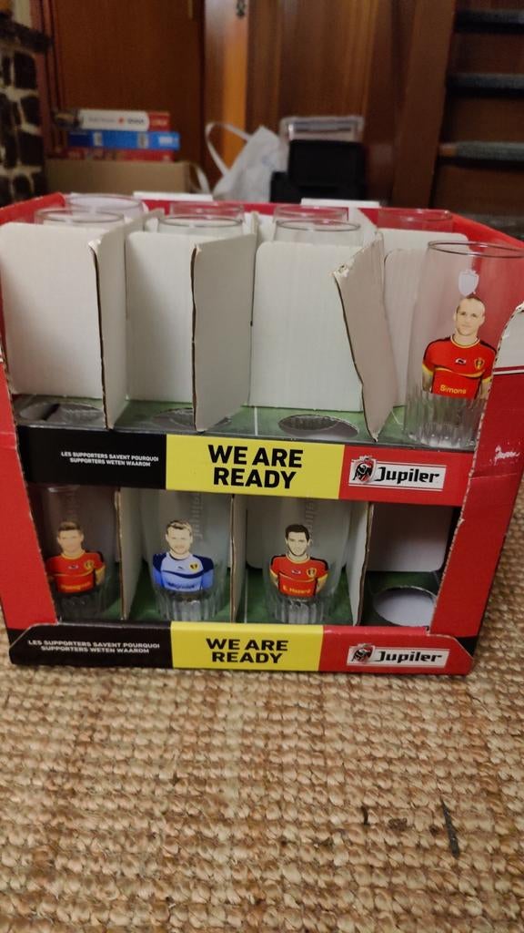 Jupiler glazen we are ready WK, Ophalen, Zo goed als nieuw