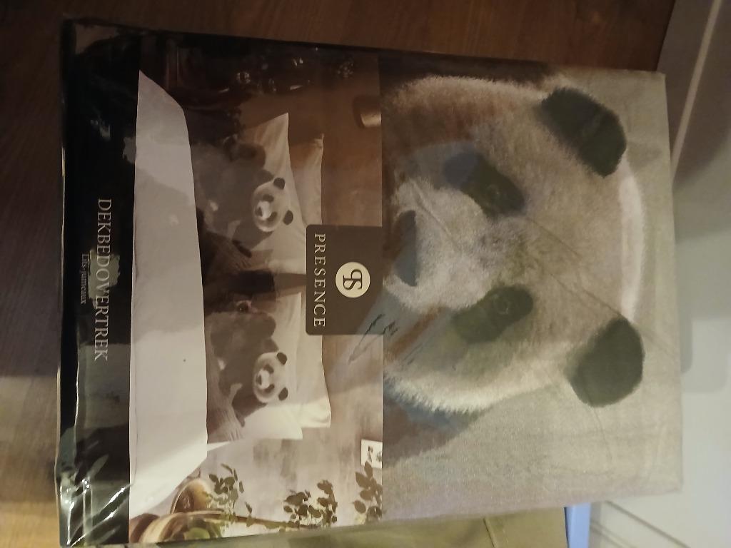 Dekbedovertrek met panda, Enlèvement, Neuf, Deux personnes, Housse de couette