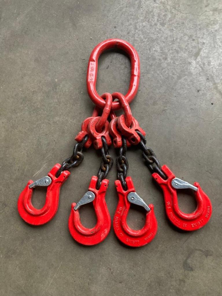 NIEUW 4-sprong hijsketting 10mm met klephaken, Ophalen, Nieuw