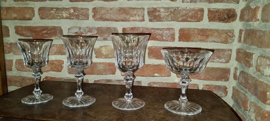 Vintage handgeblazen kristallen glazen servies Waterford, Antiek en Kunst, Ophalen