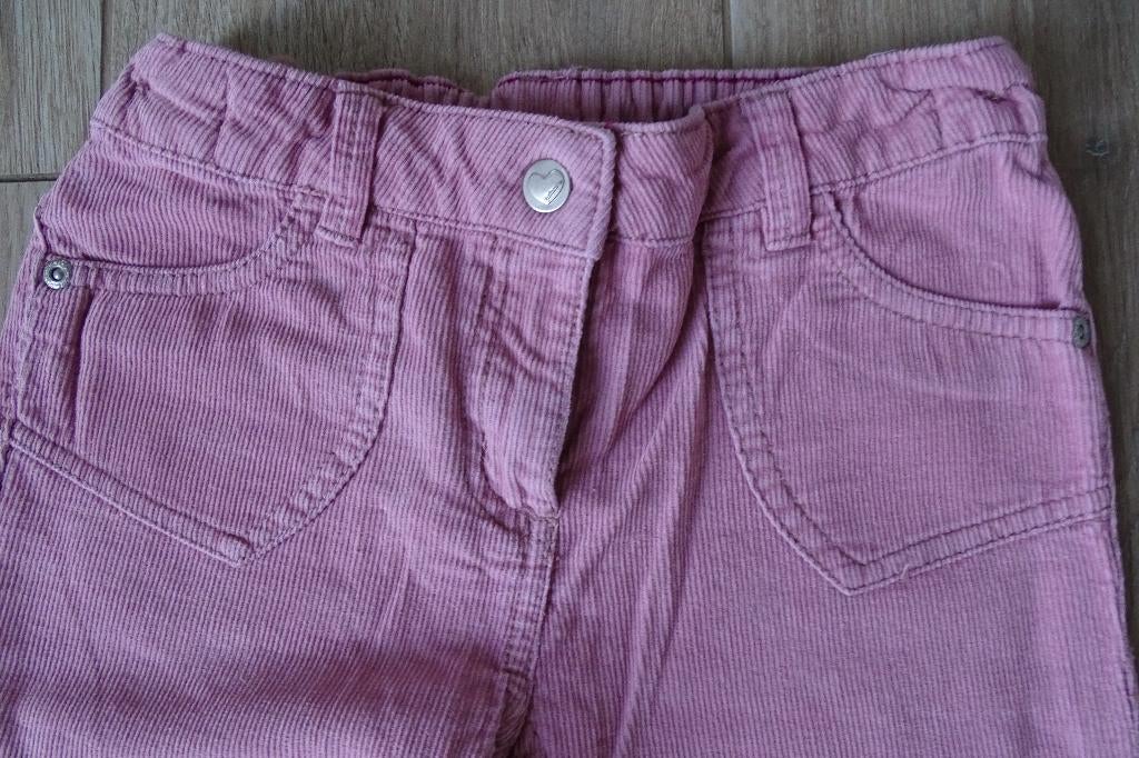 Roze velours broek C&A maat 122, Kinderen en Baby's, Kinderkleding | Maat 122, Broek, Gebruikt, C&A, Meisje