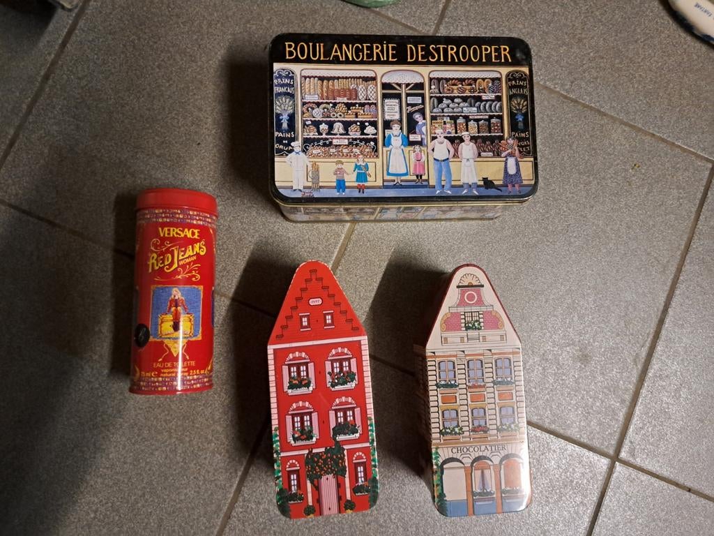 Blikken/metalen dozen vintage, Ophalen