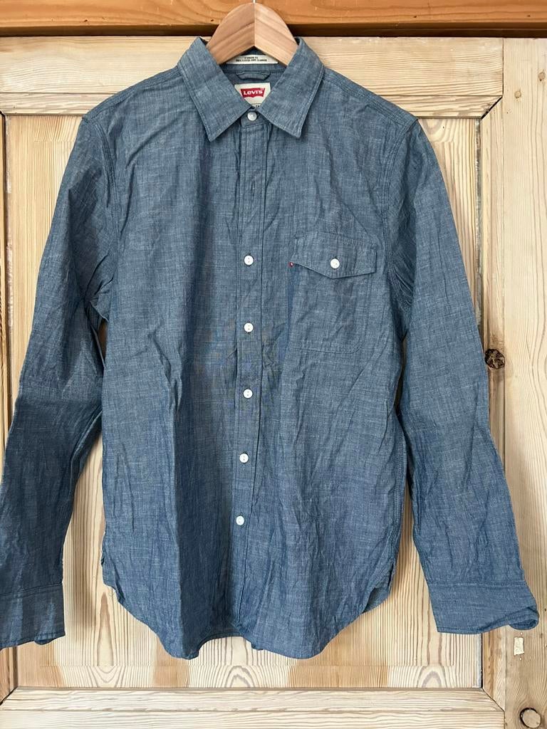 Katoenen hemd Levi’s maat s, Verzenden, Zo goed als nieuw, Blauw, Levi Strauss & Co.