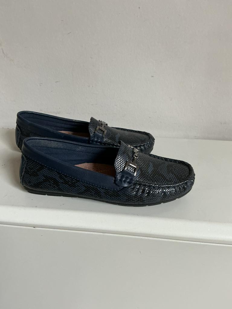 Mocassins en cuir, taille 36, Enlèvement ou Envoi, Porté, Bleu