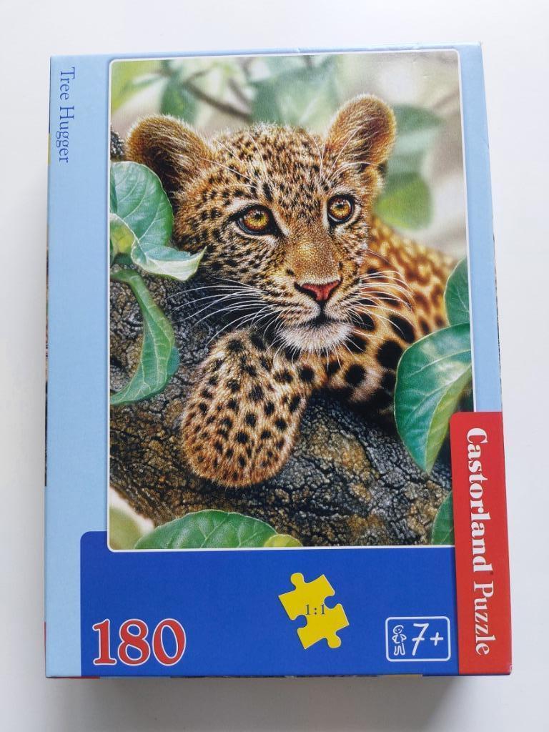 Puzzel Castorland - panter - 180 stukken - 4 euro, Enlèvement ou Envoi, Plus de 50 pièces, Comme neuf, 6 ans ou plus