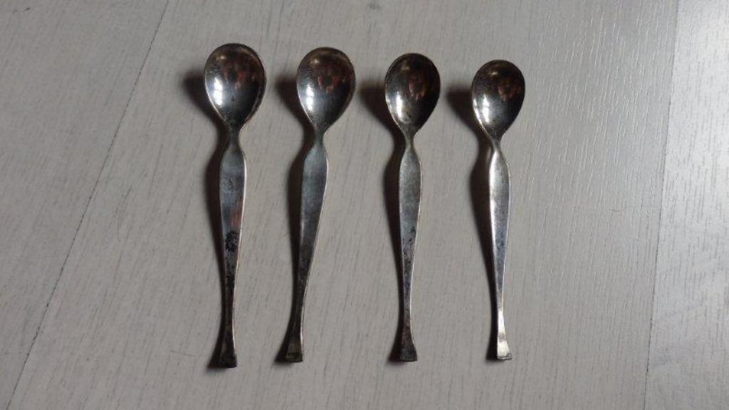 4 zilveren lepeltjes Grasoli, Ophalen, Zilver