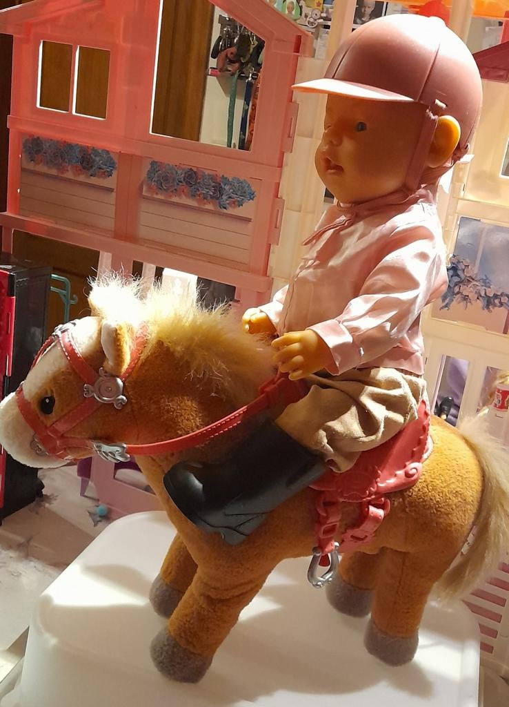 Pop babyborn en paard, Kinderen en Baby's, Ophalen of Verzenden