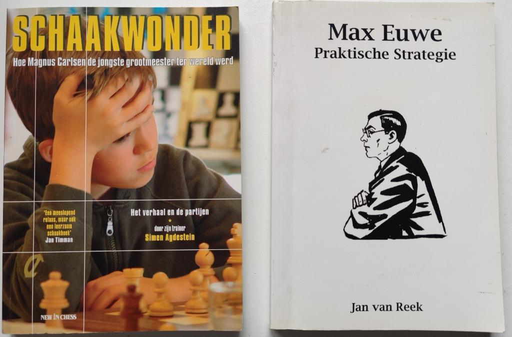 Euwe en Carlsen schaakboeken, Boeken, Ophalen of Verzenden, Zo goed als nieuw, Overige onderwerpen, Geschikt voor kinderen
