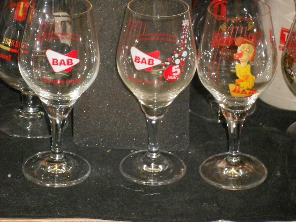 Bierglazen.Degustatie.Maredsous.Bab.Brugge.Gordon.D 10, Ophalen of Verzenden, Zo goed als nieuw, Glas of Glazen, Overige merken