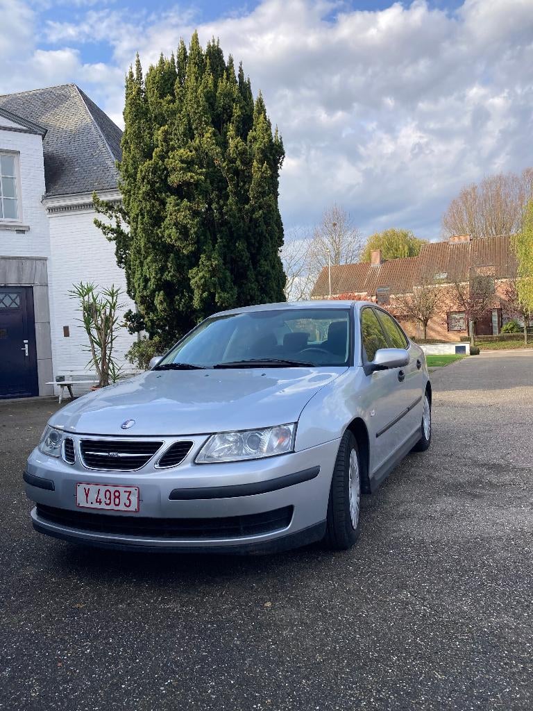 mooie SAAB 9-3 - gereviseerde motor, Auto's, Saab, 4 deurs, Stof, 4 cilinders, Grijs