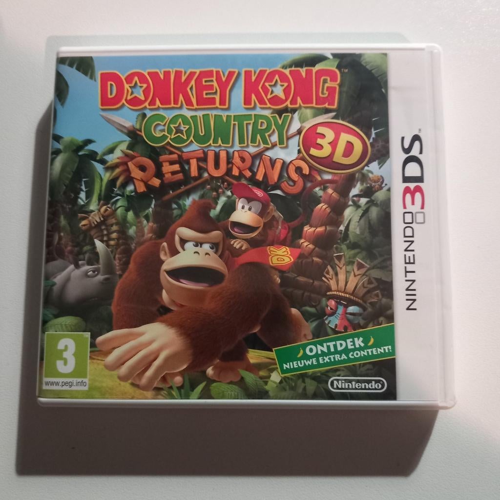 Donkey kong country returns Nintendo 2ds/3ds, Ophalen of Verzenden, Zo goed als nieuw