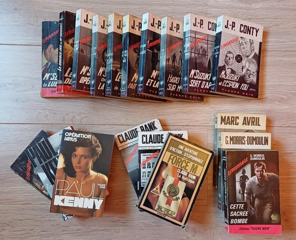 Lot de 19 livres d'espionnage des années 60-70, Livres, Enlèvement ou Envoi, Utilisé, Divers auteurs