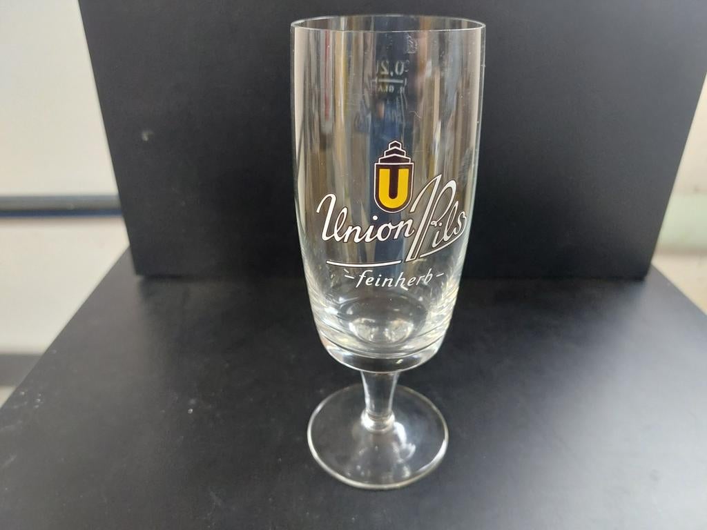 Verre à bière Old Union Pils, Collections, Enlèvement ou Envoi, Comme neuf, Verre ou Verres, Autres marques