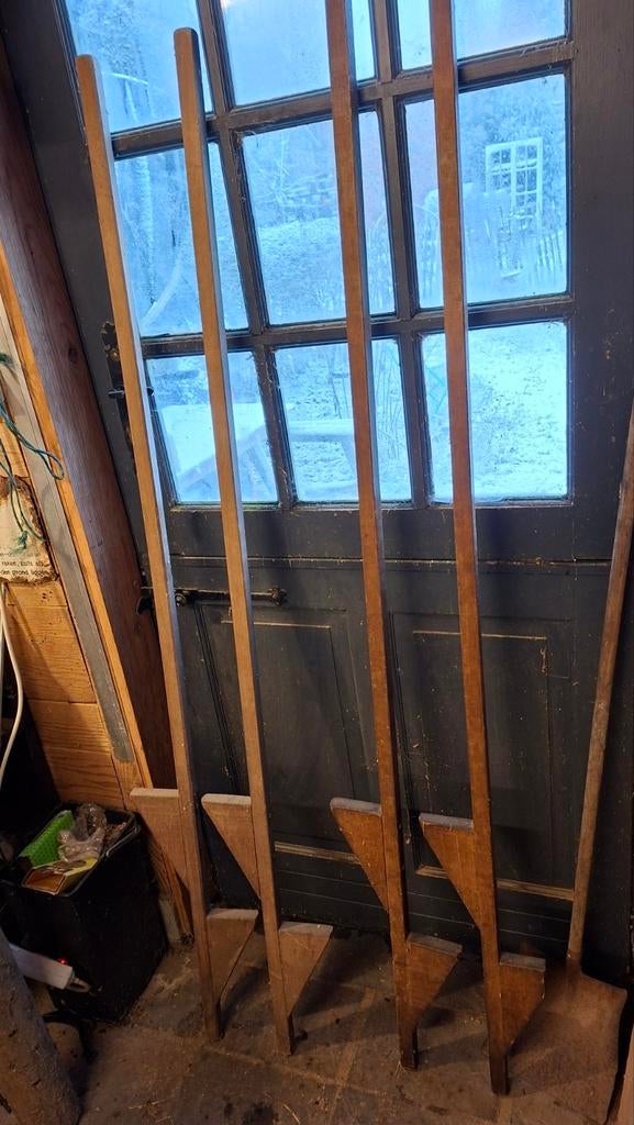 Houten stelten 2 paar, Antiek en Kunst, Ophalen