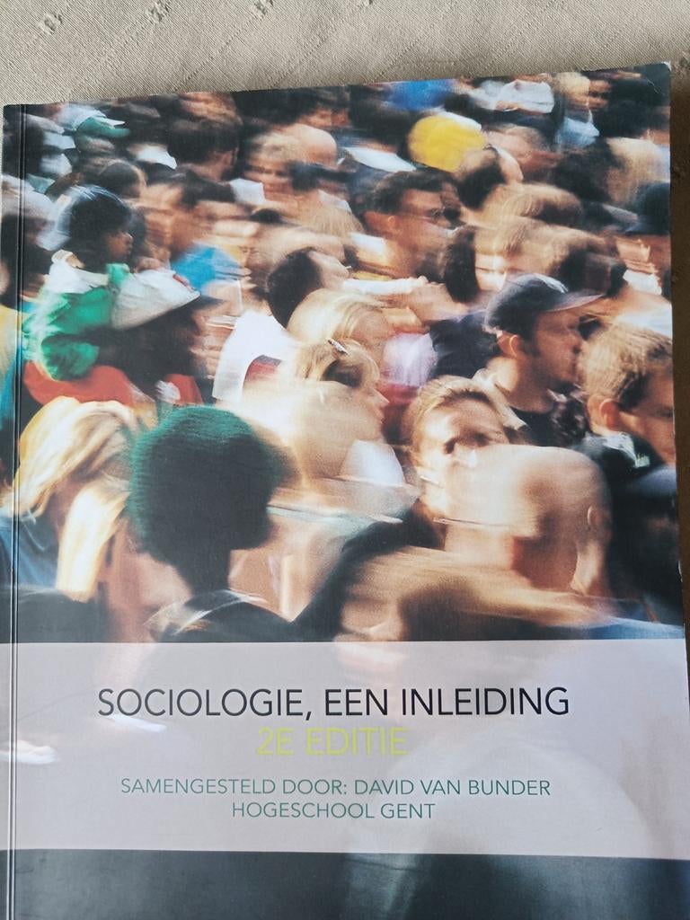 Sociologie, een inleiding HO Gent, Boeken, Studieboeken en Cursussen, Ophalen of Verzenden, Zo goed als nieuw