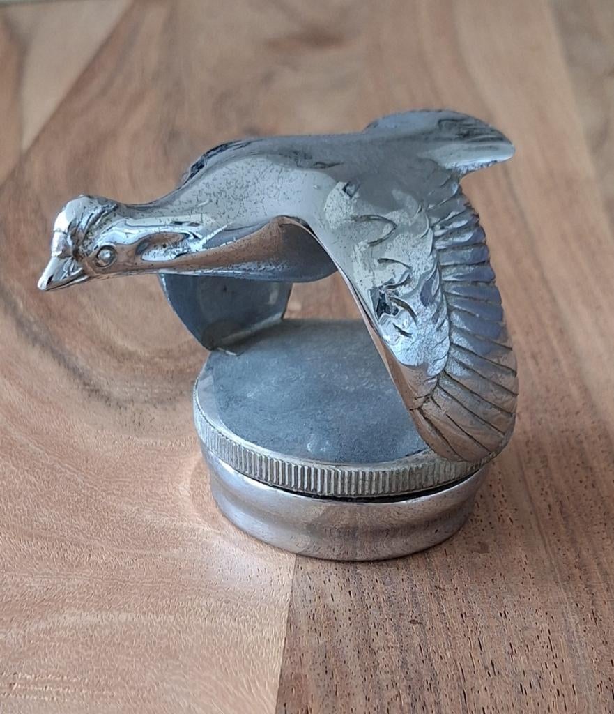 Originele Art Deco Ford Model A Flying Quail radiateurdop., Enlèvement ou Envoi, Utilisé, Pièces américaines