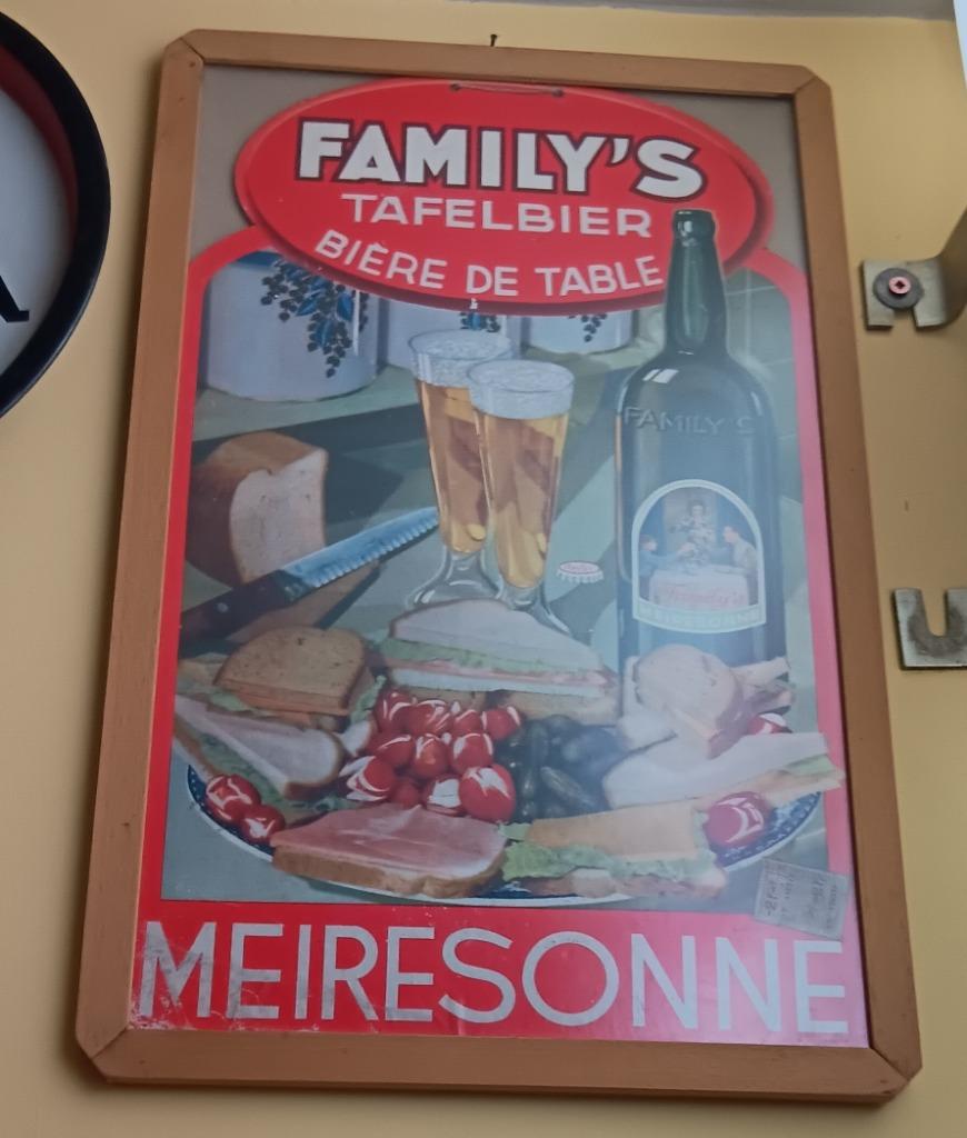 meiresonne reclame bord karton Falily's tafelbier, Verzamelen, Ophalen of Verzenden