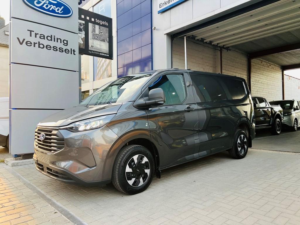 Ford Transit Custom 2.5 PHEV / 320S / L1H1 / 37900 EUR + BT, Auto's, Automaat, Monovolume, Zwart, Blauw