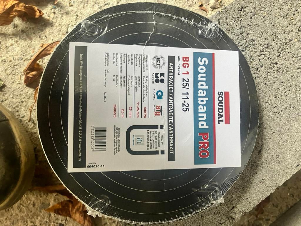 Soudaband PRO BG1 – Bande d’étanchéité pré-comprimée, Bricolage & Construction, Enlèvement ou Envoi, Neuf