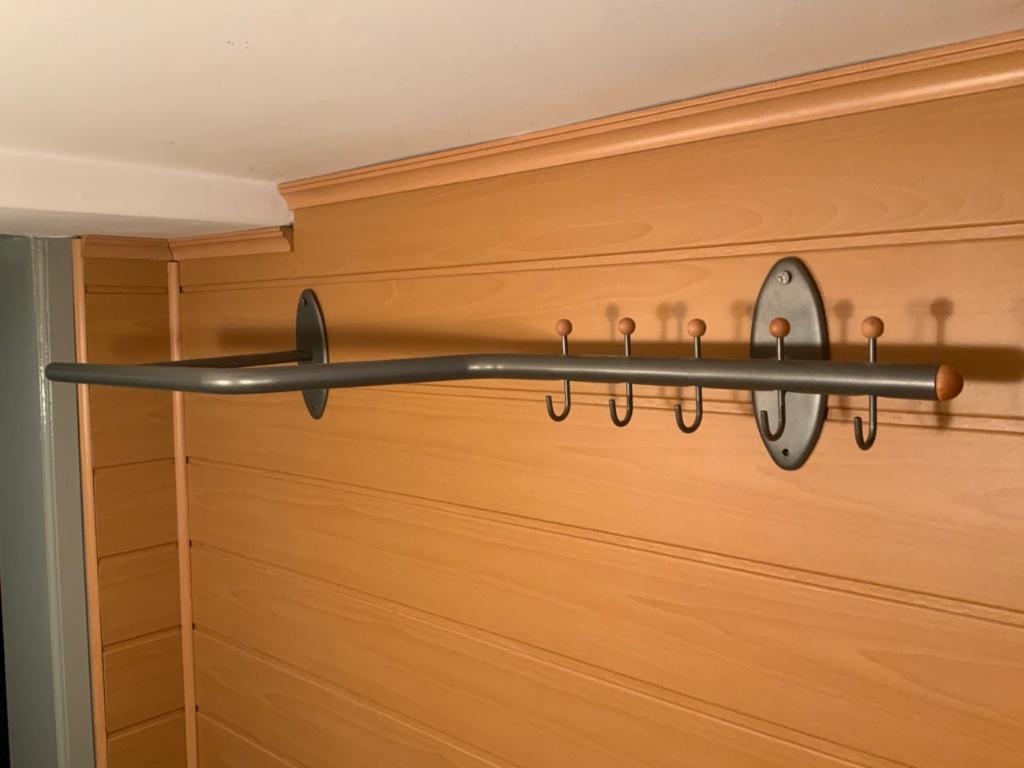 Grand porte manteaux en métal et bois, Enlèvement ou Envoi, Utilisé, Bois, Portemanteau mural