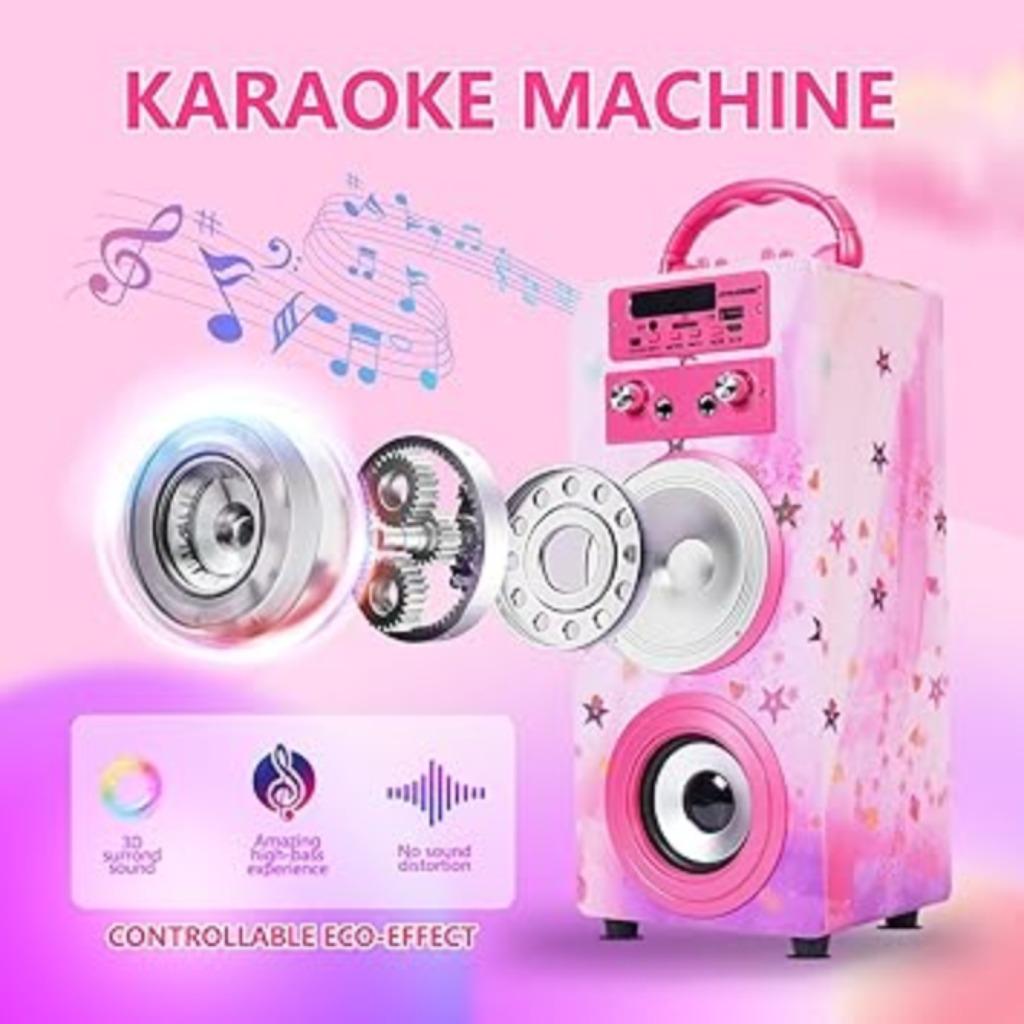 DYNASONIC draagbare karaokemachine GRATIS LEVERING, -, -, Nieuw, Microfoon(s)
