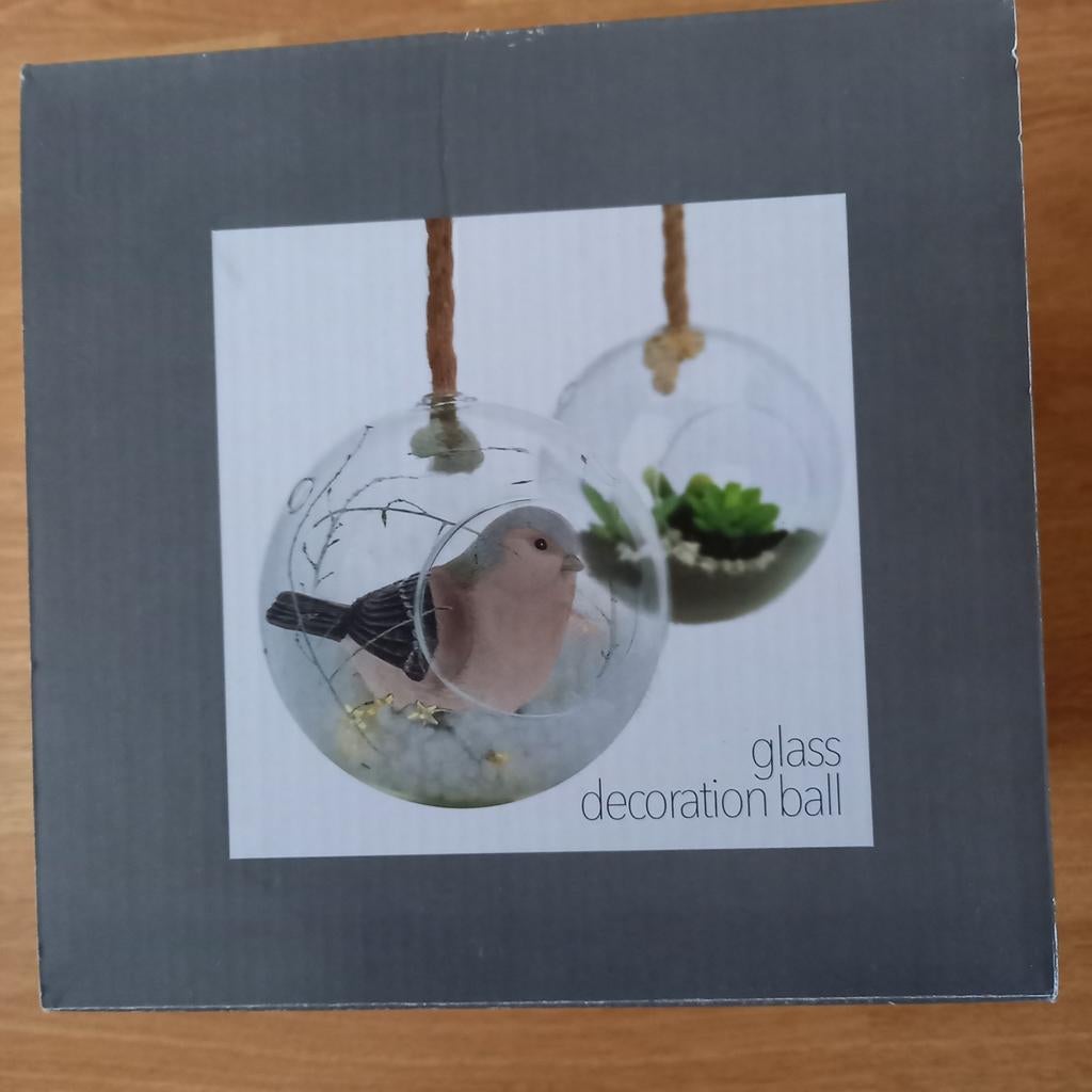 NOUVELLE BOULE DE DÉCORATION EN VERRE > DIAMÈTRE 20 CM, Enlèvement ou Envoi