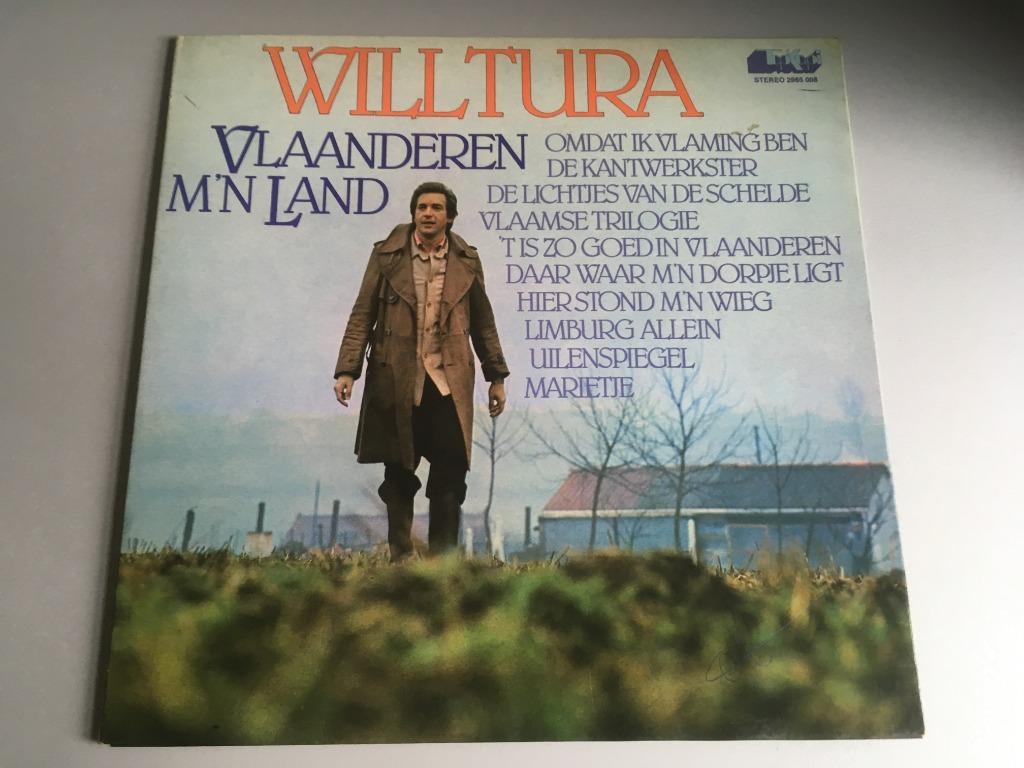 LP Will Tura : Vlaanderen mijn Land, Cd's en Dvd's, Ophalen of Verzenden, Gebruikt, 12 inch, Levenslied of Smartlap