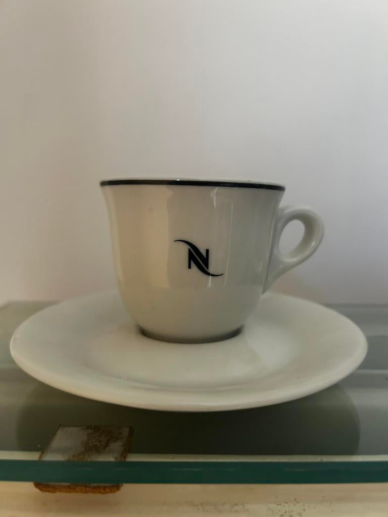 Espresso kopje en schoteltje Nespresso, Verzamelen, Ophalen, Nieuw