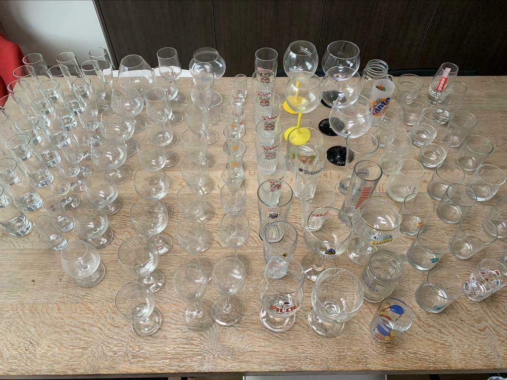 Lot glazen 111 stuks !!!, Verzamelen, Ophalen