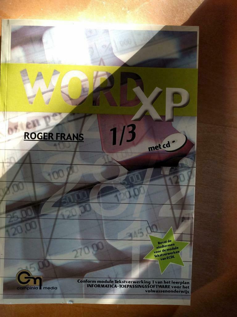 Boek Word XP 1/3, Ophalen of Verzenden, Nieuw, Software