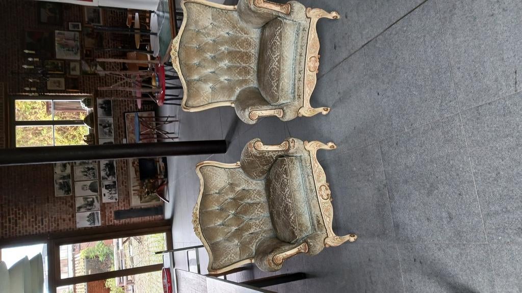 Zetels louis XV  2 stuks 50€ spotprijs, Ophalen, Gebruikt