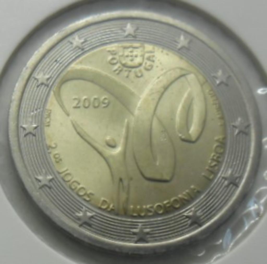 2 euro commémorative Portugal 2009 "jeux olympiques". UNC !, Envoi, Grèce, 2 euros, Monnaie en vrac