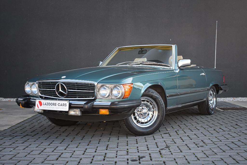 Mercedes-Benz 380 Roadster V8, Auto's, Automaat, Achterwielaandrijving, Cabriolet, Blauw