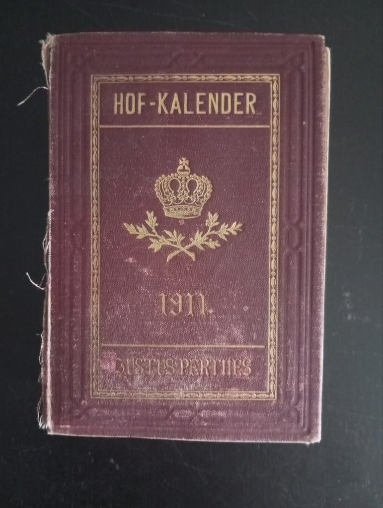 Hof-kalender 1912. Justus Perthes, Ophalen of Verzenden