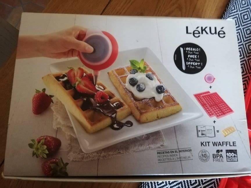 Moules silicone gaufres Lékué, Ophalen, Nieuw, Rood