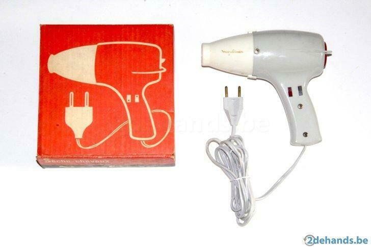 Haardroger MOULINEX met originele doos jaren 60, Antiek en Kunst, Ophalen of Verzenden