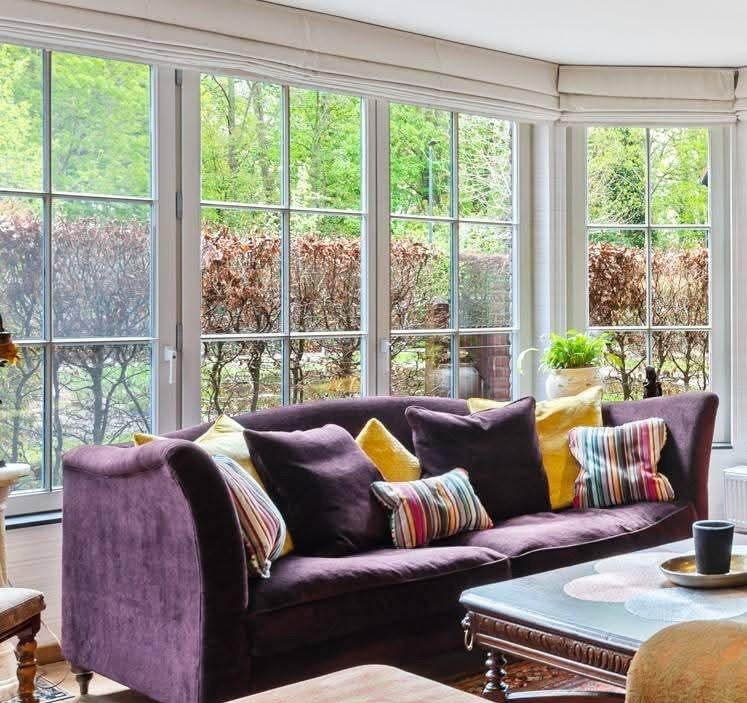 Luxe Engelse 4-zitbank, Huis en Inrichting, Ophalen, Zo goed als nieuw, Stof, Engelse luxe