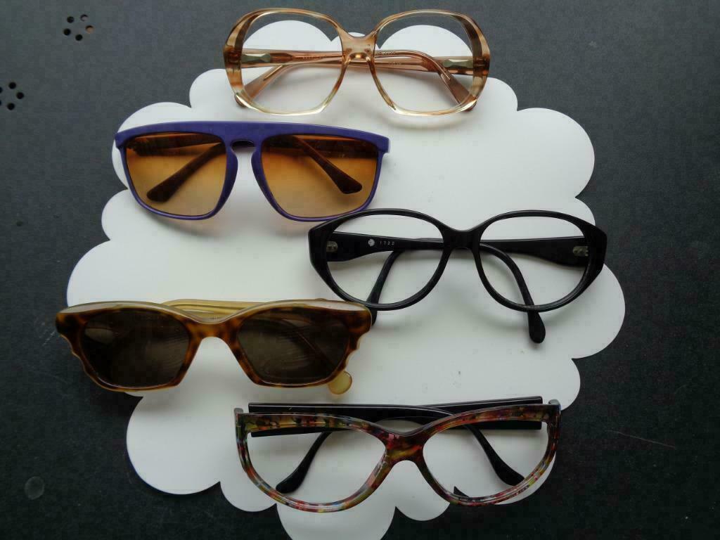 Vintage : 03 brillen en zonnebril '60-'80, Enlèvement ou Envoi, Utilisé, Lunettes, Autres marques