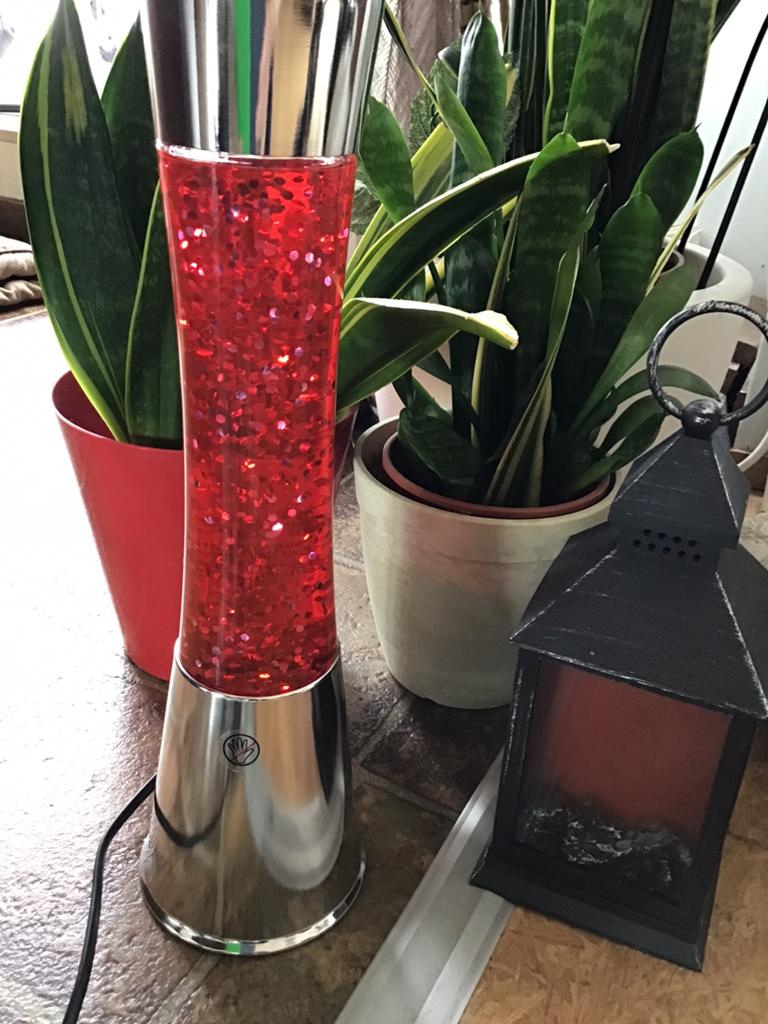 Glitterlamp ,lavalamp, Ophalen, Zo goed als nieuw