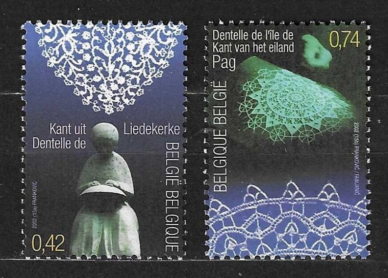 België OPC 3093-94 Kantwerk  **, Ophalen of Verzenden, Postfris, Postfris