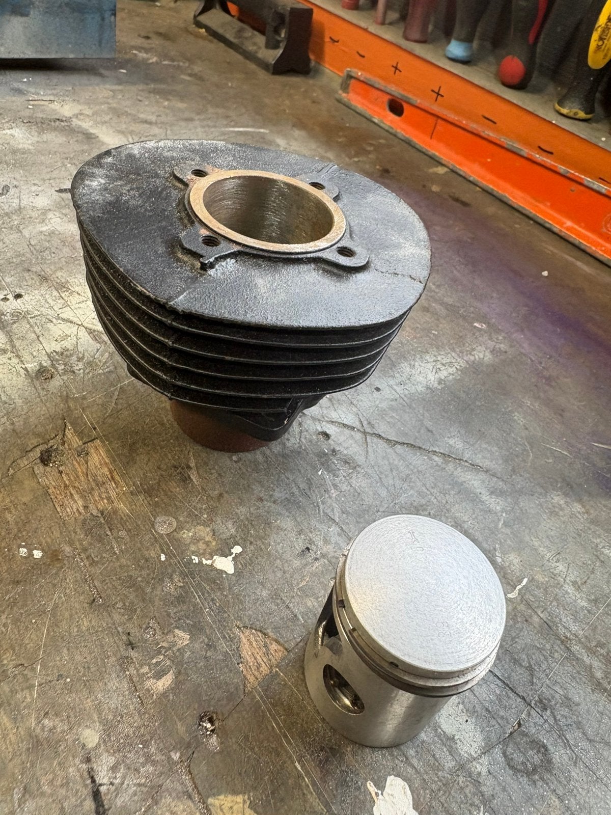 NOS Flandria cilinder +piston, Vélos & Vélomoteurs, Enlèvement, Neuf, Cylindre