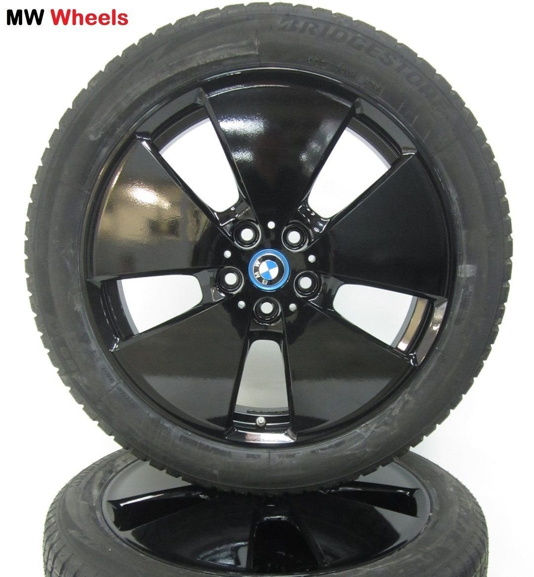Originele BMW i3 velgen 19 inch met winterbanden en sensoren, Auto-onderdelen, 19 inch, Gebruikt, 155 mm, -