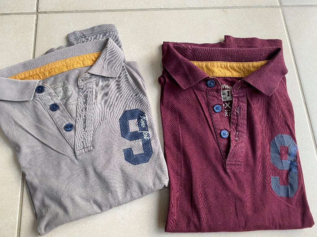 2 polos garçons 11-12 ans, Enfants & Bébés, Garçon, Tex, Enlèvement ou Envoi, Chemise ou À manches longues